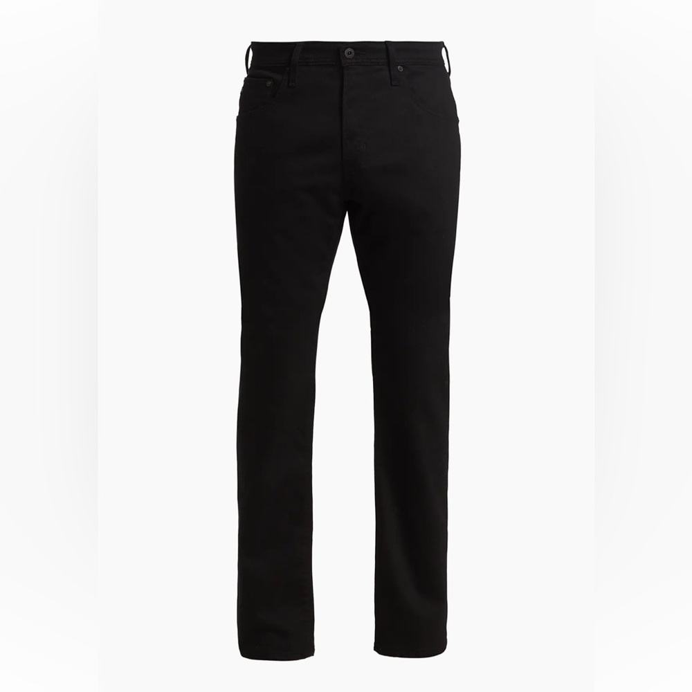 AG Adriano Goldschmied Men's Black Straight Jeans